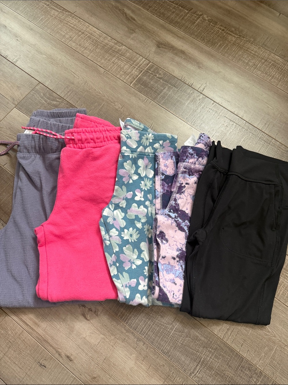 Kids Soft Knit Jogger Pants - Pink, Black, Gray & Patterned